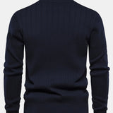 Stripe Quarter-Zip Sweater