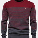 Contrast Striped Sweater