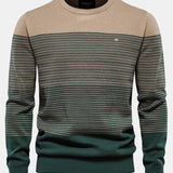 Contrast Striped Sweater