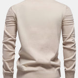Striped Jacquard Crewneck Sweater