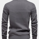 Striped Jacquard Crewneck Sweater