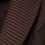 Geometric Jacquard Shawl Collar Cardigan Sweater