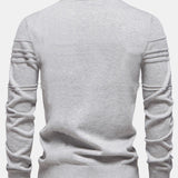 Striped Jacquard Crewneck Sweater