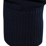 Contrast Stripe Quarter Zip Sweater
