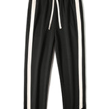 Slit Hem Stripe Pants