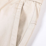 Elastic Waist Straight Leg Trousers