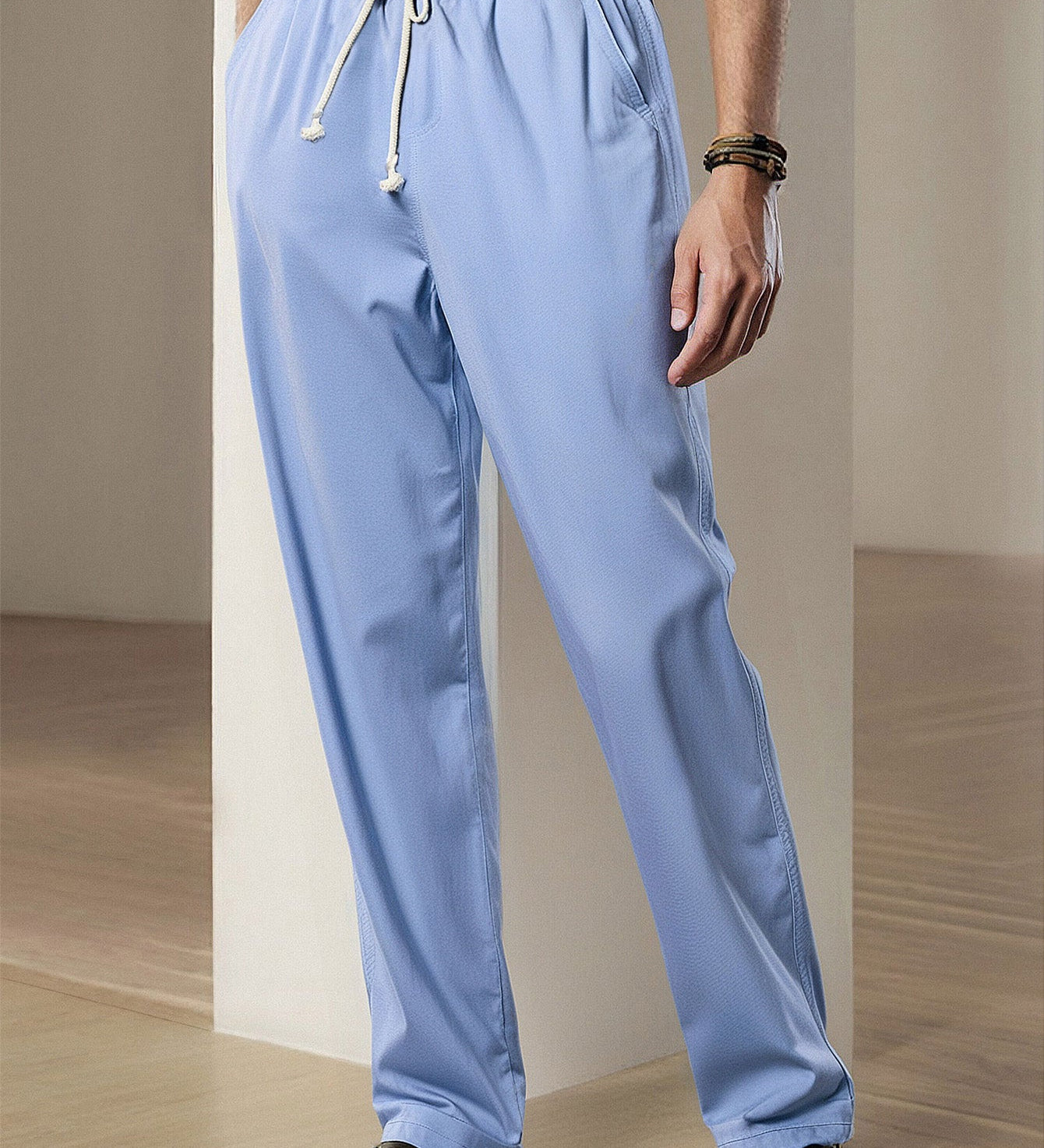 Straight Leg Linen Pants