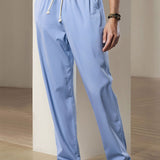 Straight Leg Linen Pants
