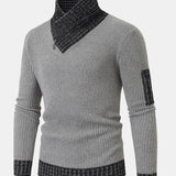 Contrast Turtleneck Sweater