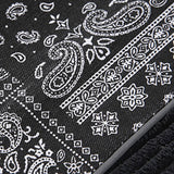 Corduroy Paisley Print Panel Pants