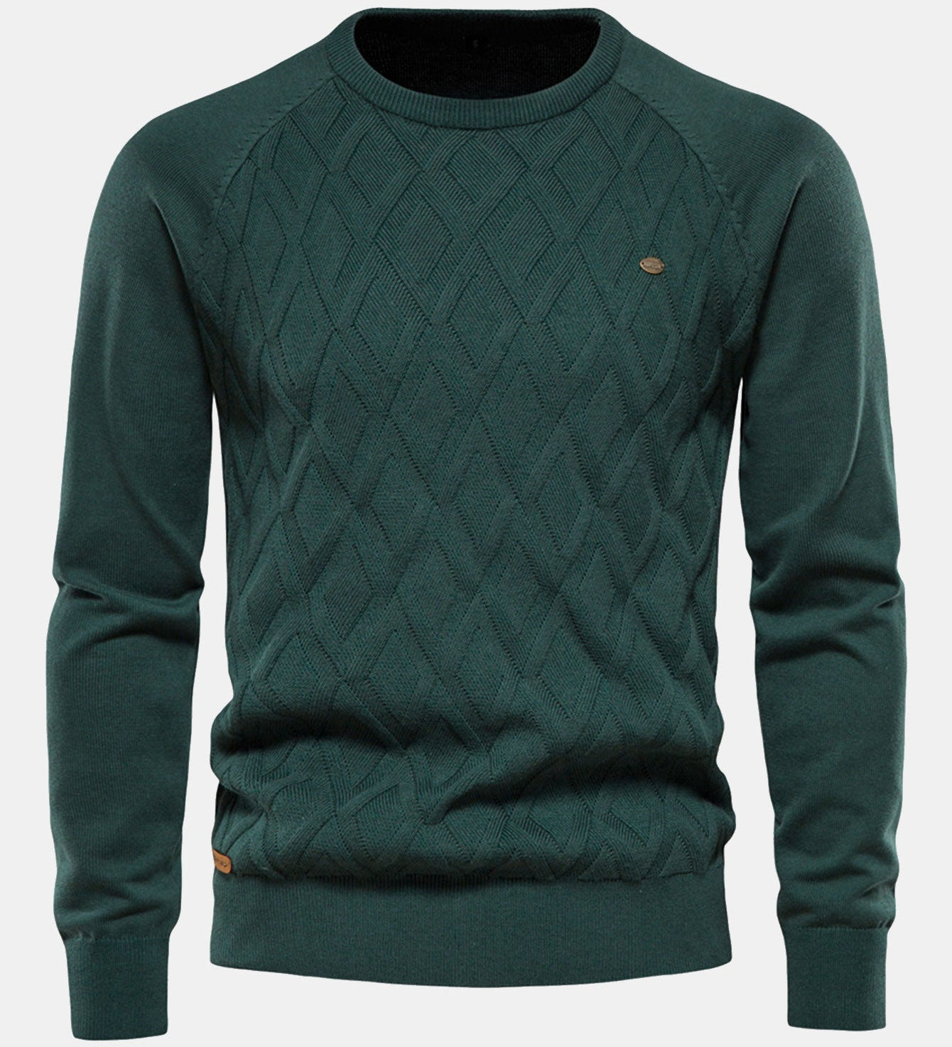 Geometry Jacquard Crewneck Sweater