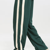 Slit Hem Stripe Pants