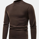 Faux Fur Lined Mock Neck Sweater
