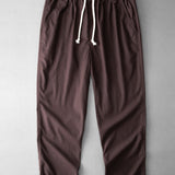 Straight Leg Linen Pants
