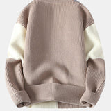Color Block Crew Neck Sweater