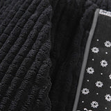 Corduroy Paisley Print Panel Pants