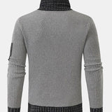 Contrast Turtleneck Sweater