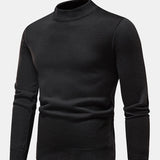 Faux Fur Lined Mock Neck Sweater