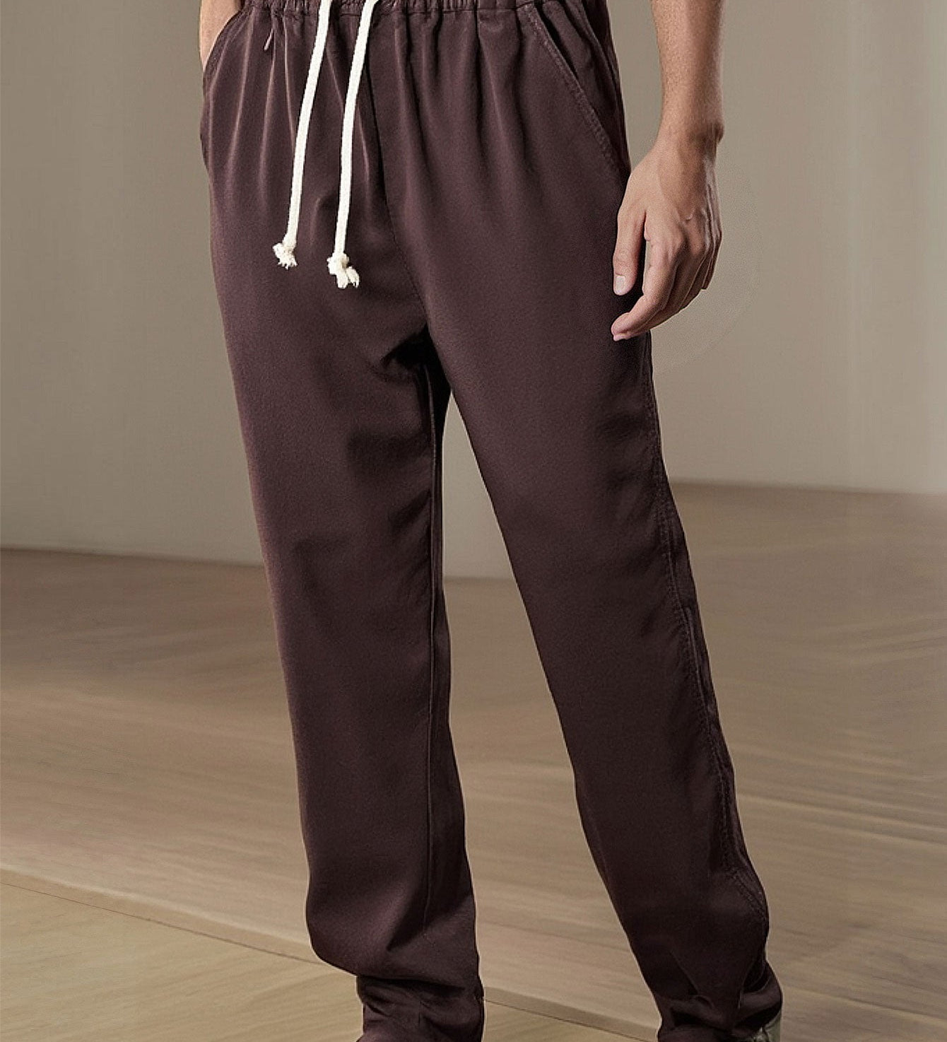 Straight Leg Linen Pants