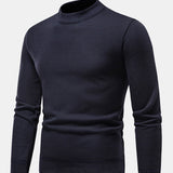 Faux Fur Lined Mock Neck Sweater