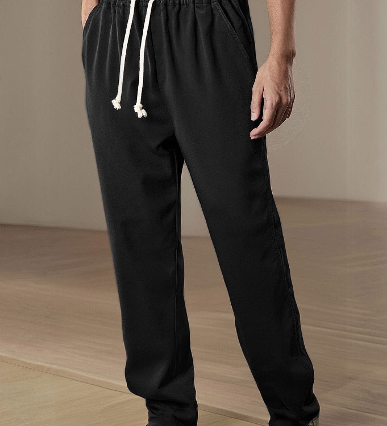 Straight Leg Linen Pants