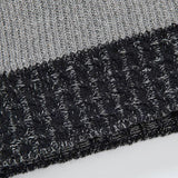 Contrast Turtleneck Sweater
