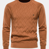 Geometry Jacquard Crewneck Sweater