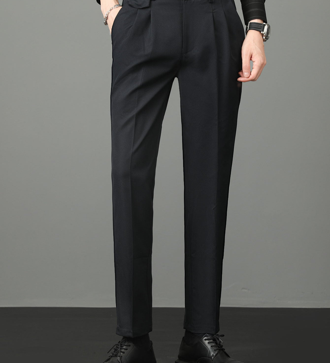 Slim Fit Tapered Trousers