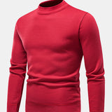 Faux Fur Lined Mock Neck Sweater