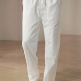 Straight Leg Linen Pants