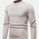 Faux Fur Lined Mock Neck Sweater
