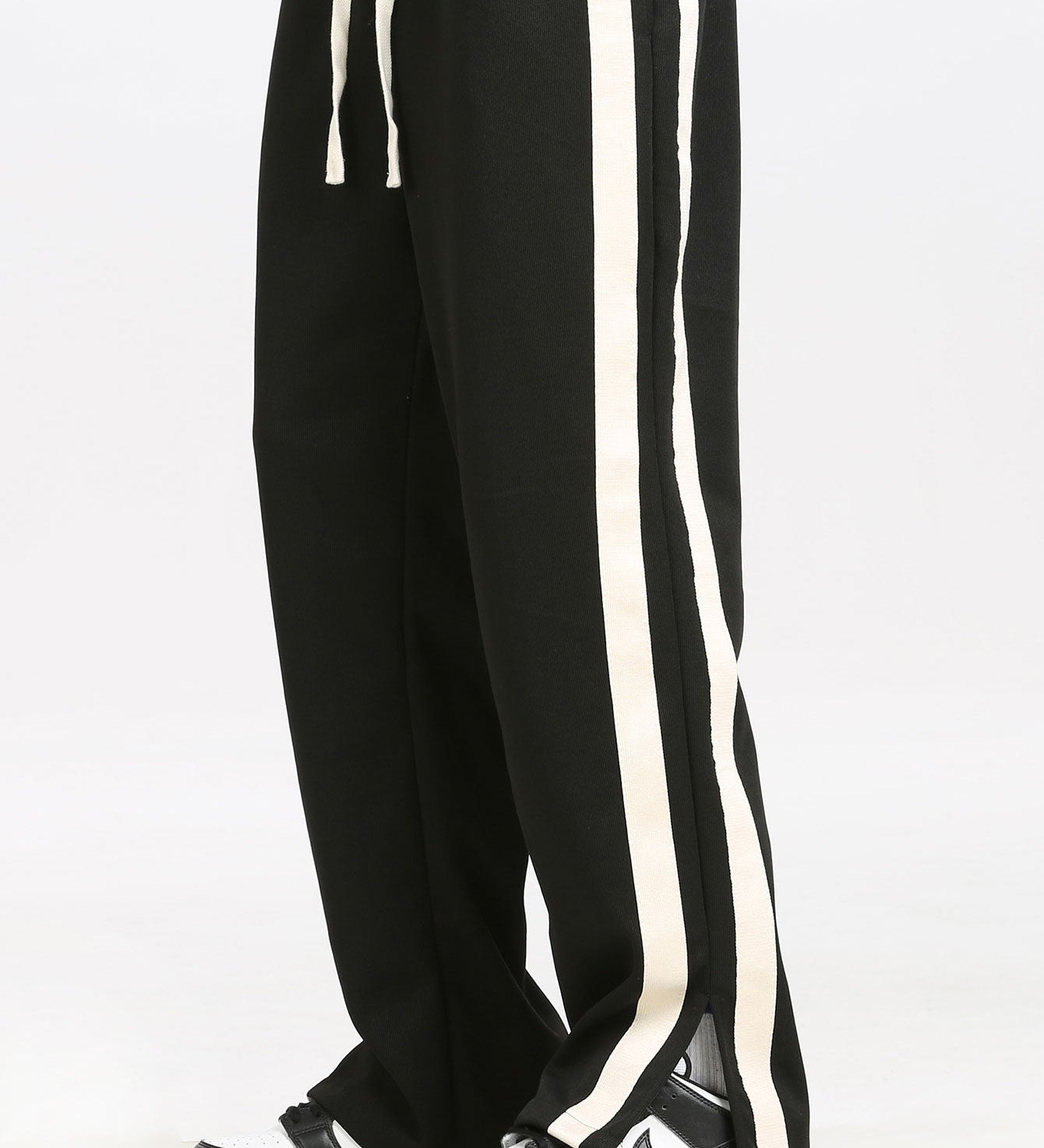 Slit Hem Stripe Pants