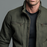 CARLOS™ | Vintage Cotton Jacket with Zip