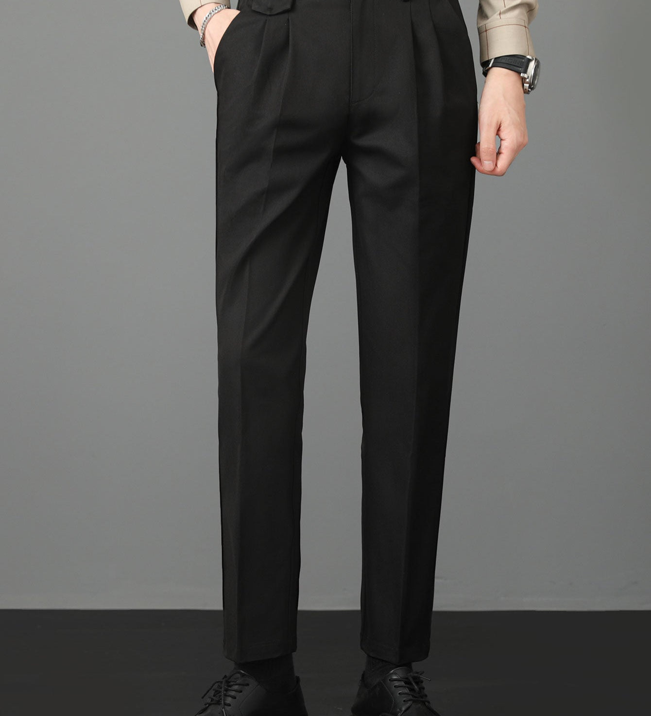 Slim Fit Tapered Trousers