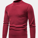Faux Fur Lined Mock Neck Sweater