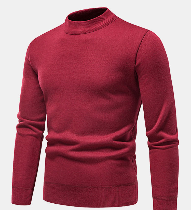 Faux Fur Lined Mock Neck Sweater
