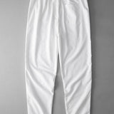 Straight Leg Linen Pants