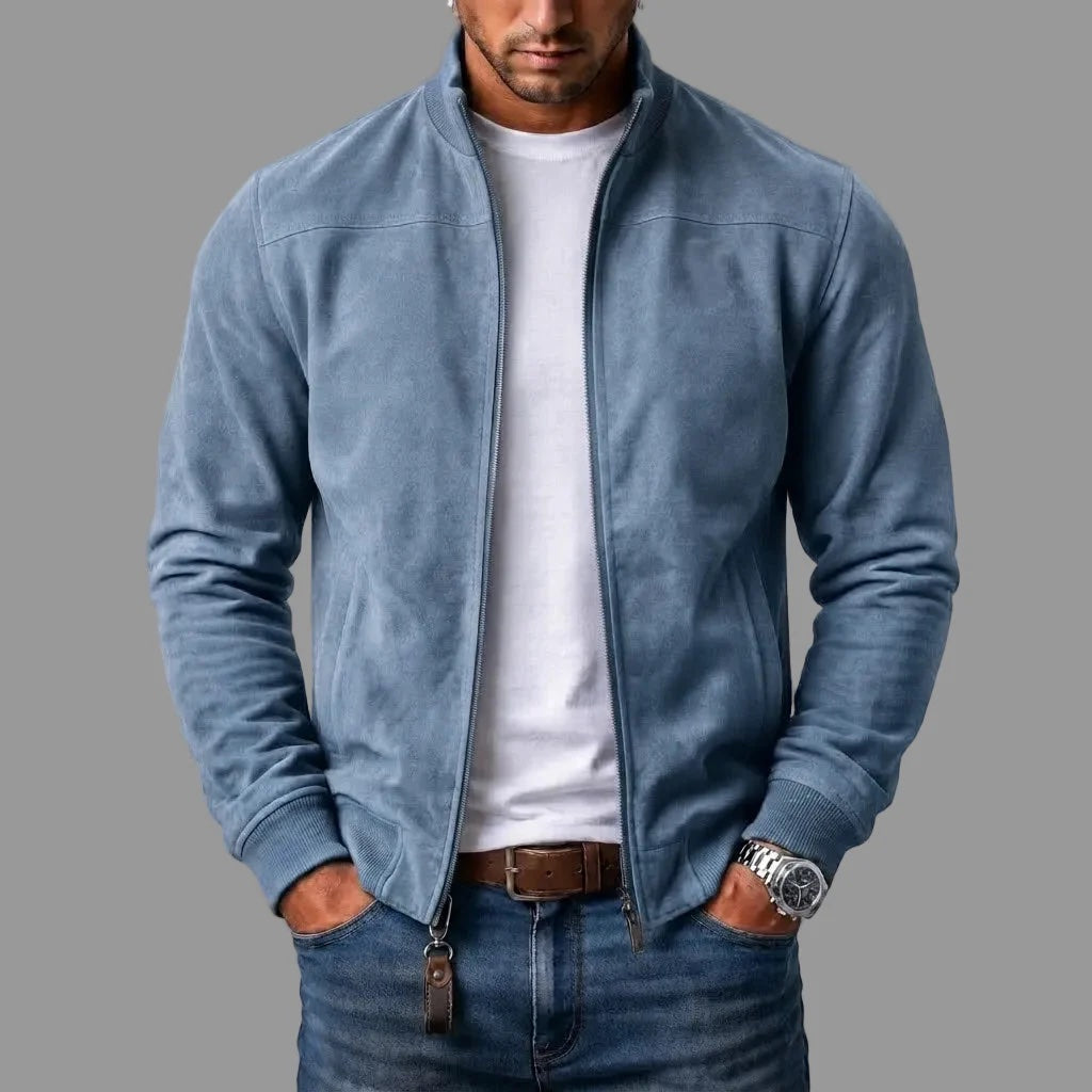 Dieter | Suede Bomber Jacket