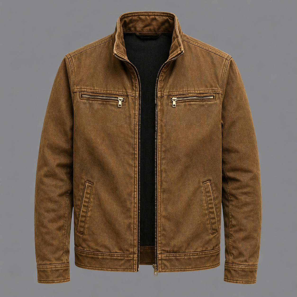 CARLOS™ | Vintage Cotton Jacket with Zip