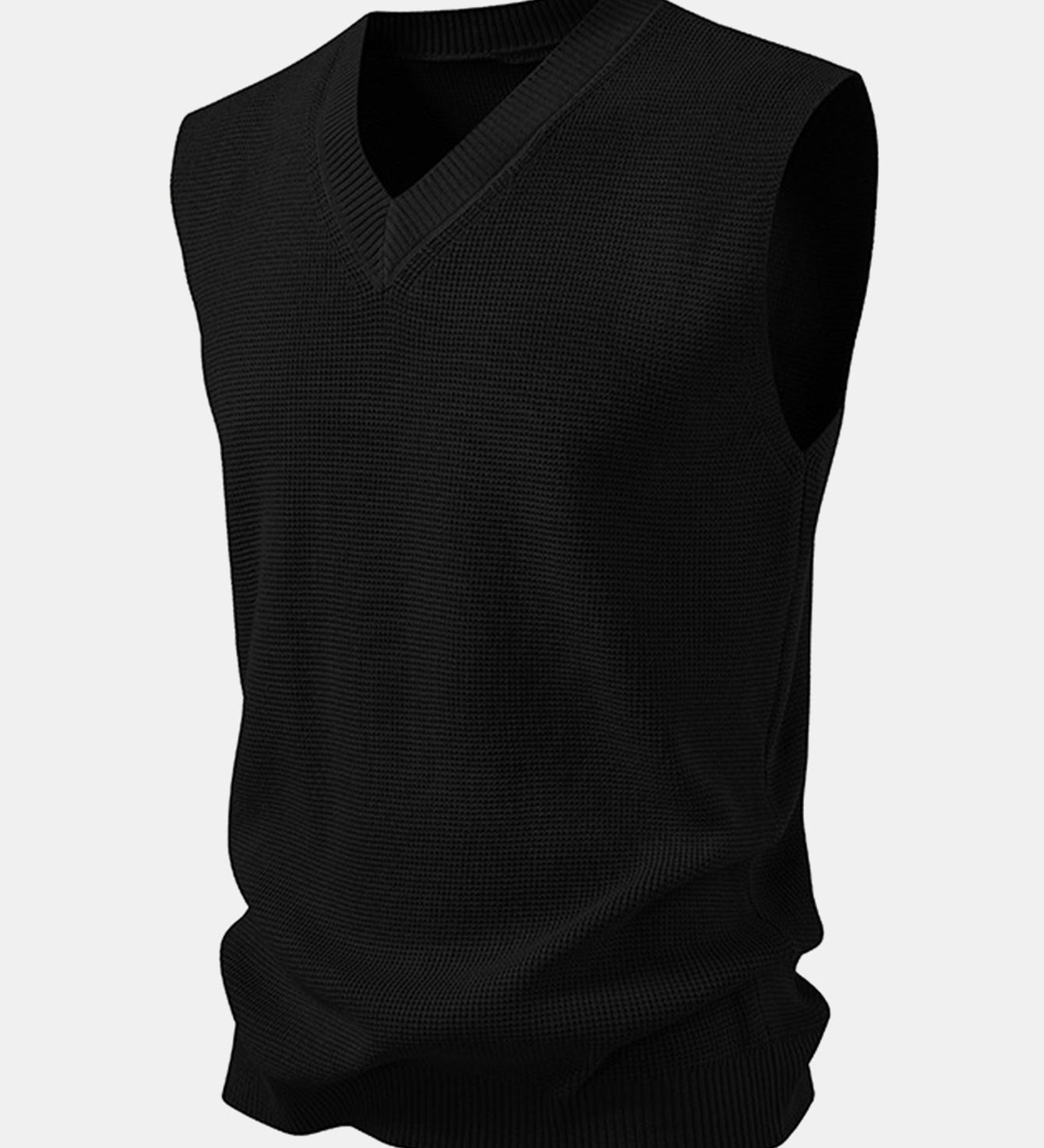 V-Neck Knit Vest