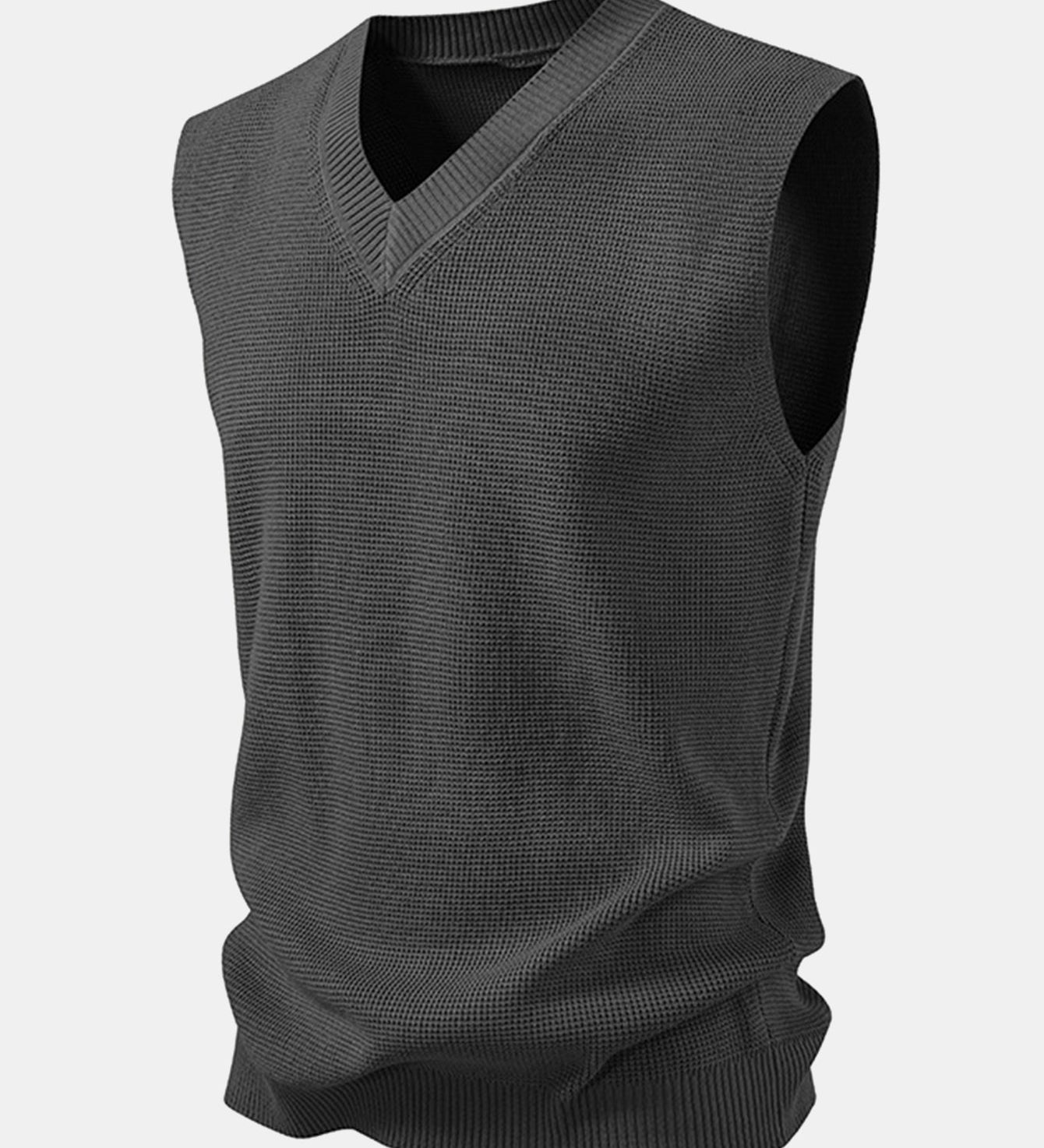 V-Neck Knit Vest