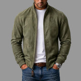 Dieter | Suede Bomber Jacket