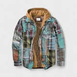 Oliver | Blue Checked Hooded Jacket