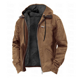 Isak™ | Warm Fleece-Lined Vintage Hoodie Jacket