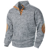 Liam | Charcoal Half-Zip Knit Jumper