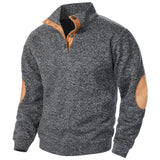 Liam | Charcoal Half-Zip Knit Jumper