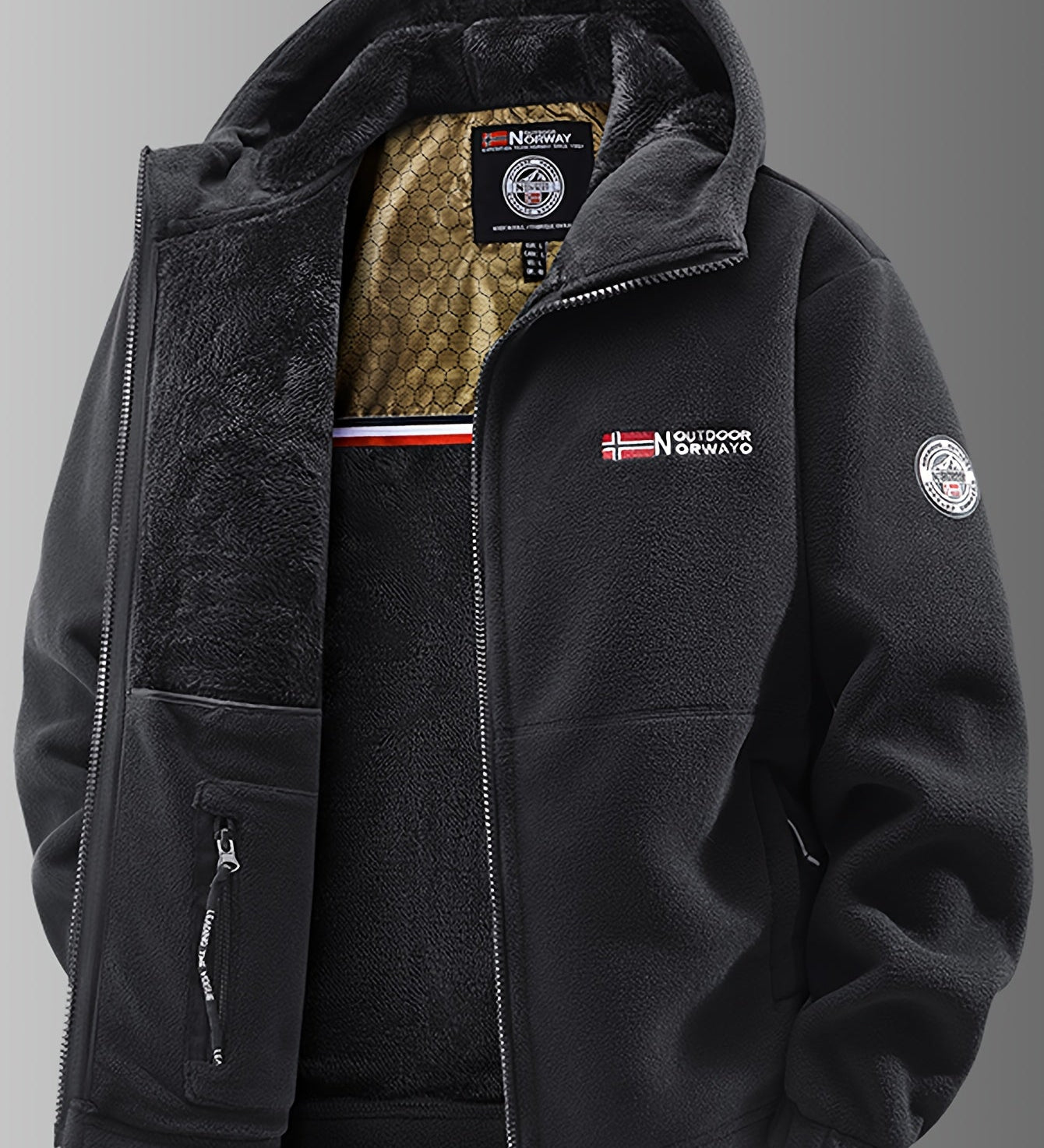 Elegant Thermal Fleece Jacket