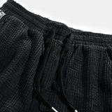 Corduroy Paisley Print Panel Pants
