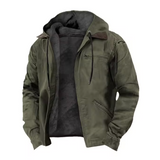 Isak™ | Warm Fleece-Lined Vintage Hoodie Jacket