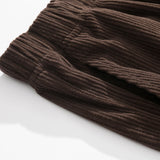 Corduroy Drawstring Jogging Pants